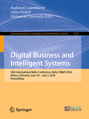 cover image of Digital Business and Intelligent Systems